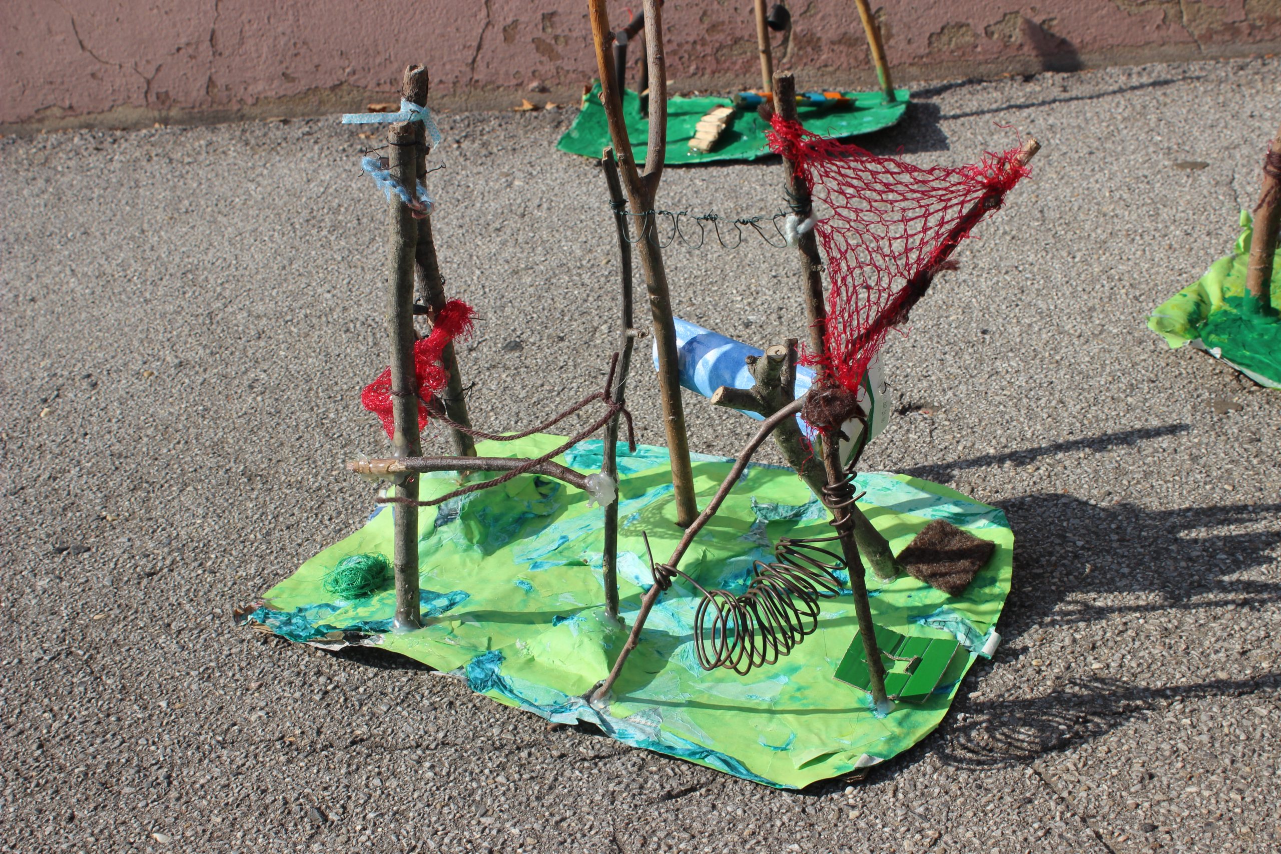 Selbstgemachtes Modell eine Spielplatzes